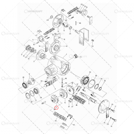 PINION REDUCTOR CULEGATOARE PORUMB SIP Z10 FI 92/30x40 [1]