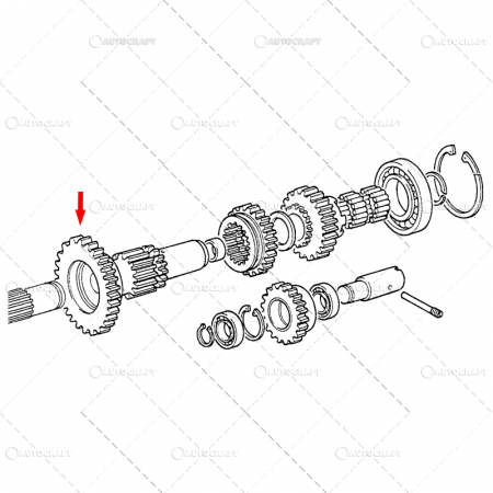 PINIONZ=43/Z=15 REDUCTOR SPATE FIAT, NEW HOLLAND, CASE IH [1]