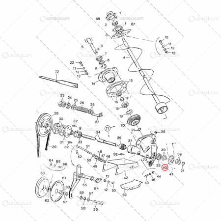PINION Z=15 DINTI Ø 25 MM BUNCAR INCARCARE CEREALE NEW HOLLAND [2]