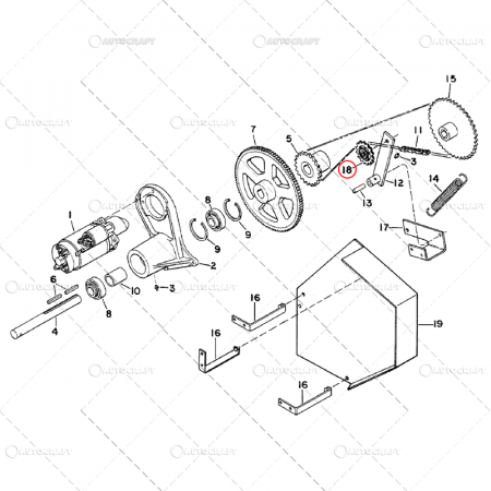 PINION Z=15 INTINZATOR HEDER COMBINA CASE IH [1]