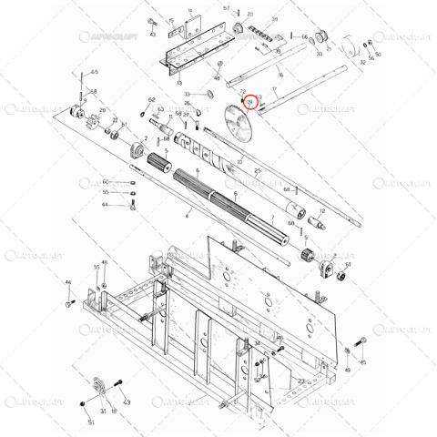 PINION Z=36 AX VALT DEPANUSATORI CULEGATOARE PORUMB SIP EKO 3500, KK 30, 151/25X29 [1]