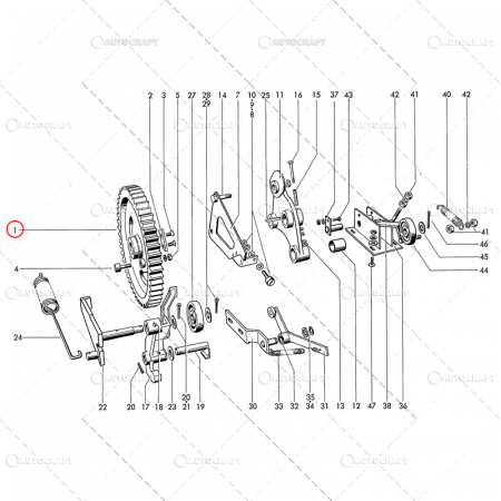 PINION Z=50 APARAT LEGAT PRESA WELGER AX FI=35 MM [1]