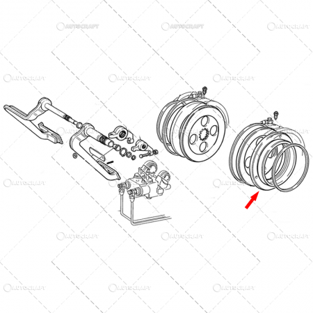 Model tractor - PISTON FRANA FIAT