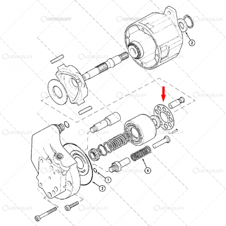 PLACA ROTOR POMPA HIDRAULICA CASE IH, MAXXUM [1]