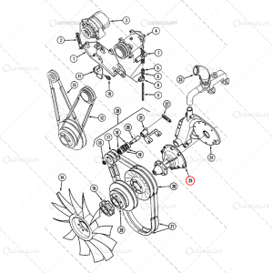 POMPA APA CASE IH Ø 112 mm, INALTIME 78 MM [2]