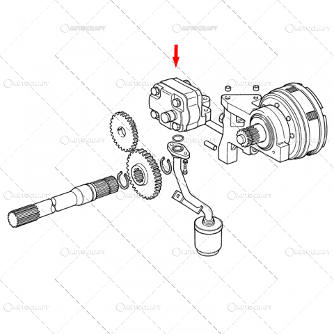 POMPA HIDRAULICA PRIZA PUTERE FIAT 1380 [2]