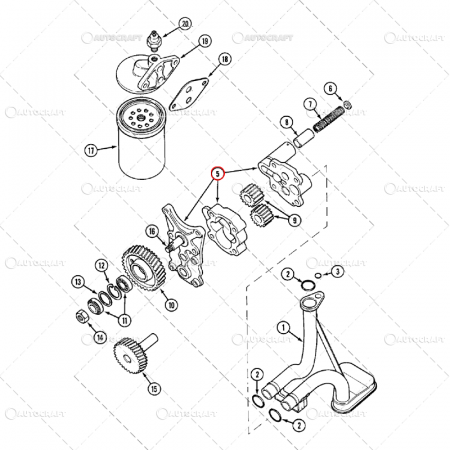 POMPA ULEI MOTOR CASE IH D206, D239, D246, D268, DT268 [2]