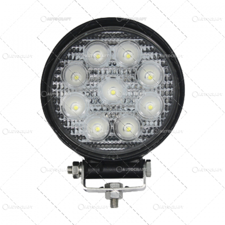 Lampi de lucru cu led - PROIECTOR LAMPA LED ROTUNDA 9*3W 12-24V, 1620LM, FLOOD