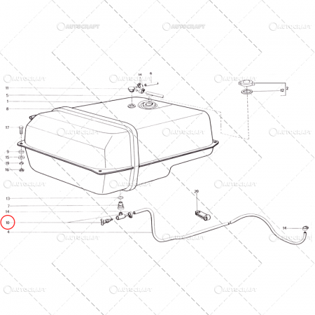 Piese tractor - ROBINET MOTORINAC U650 40.11.015