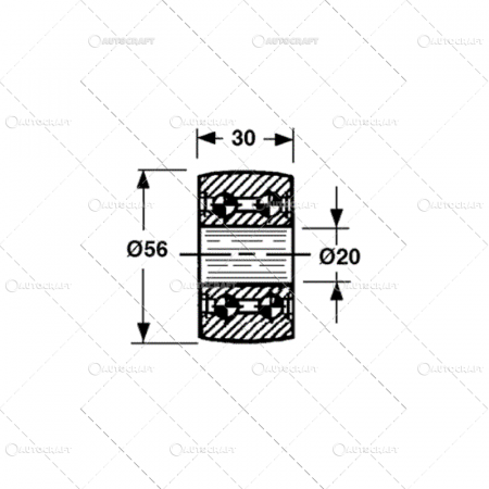 ROLA SINA PISTON PRESA BALOTI WELGER 20X56X30 [1]