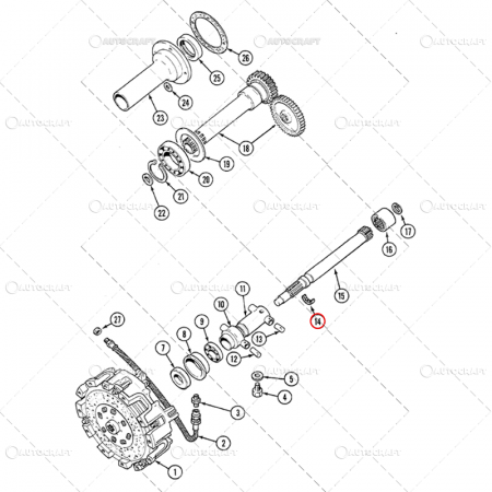 Priza de putere - RULMENT AX PRIZA PUTERE CASE IH