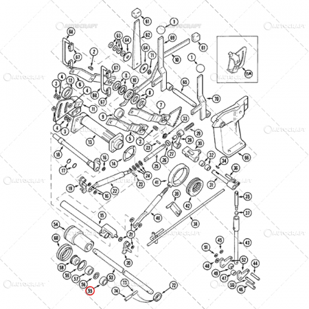 1055 - RULMENT AX RIDICARE HIDRAULICA CASE IH