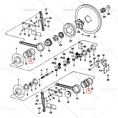 RULMENT BIELA CASA SITELOR COMBINA CASE IH [1]