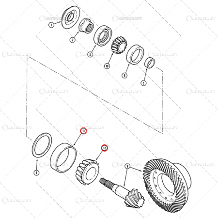 Case IH - RULMENT GRUP CONIC CASE IH