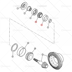 Rulemt grup conic - RULMENT GRUP CONIC FATA CASE IH