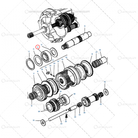 Piese tractor - RULMENT INVERSOR MASSEY FERGUSON