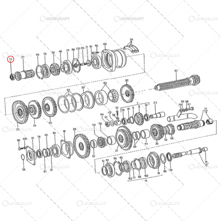 Piese tractor - RULMENT PINION AX PRINCIPAL ROATA DINTATA CONDUCATOARE