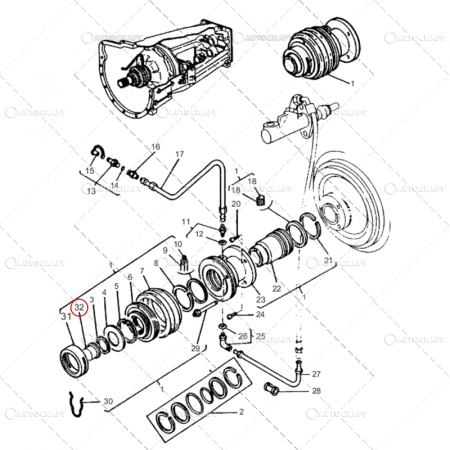RULMENT PRESIUNE AMBREIAJ MASSEY FERGUSON 54.3 X 83 X 42.7 [2]