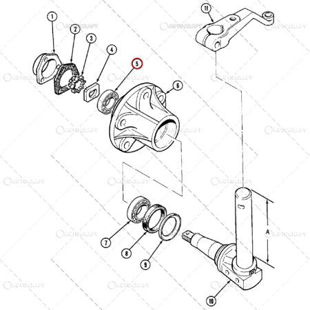 1046 - RULMENT ROATA FATA CASE IH, MASSEY FERGUSON