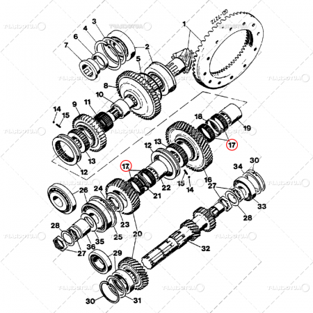Rulmenti cutie viteze - RULMENT TRANSMISIE CASE IH