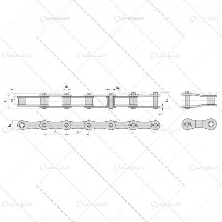 S32 - S88 - S51 LANT CU ROLE AGRICOL / ml PAS 38.10 mm