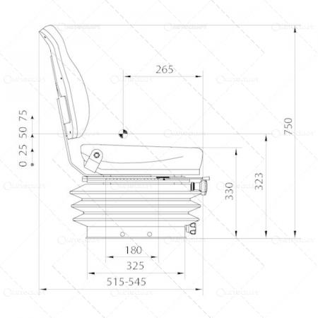 SCAUN UNIVERSAL TRACTOR CU SUSPENSIE MECANICA [1]