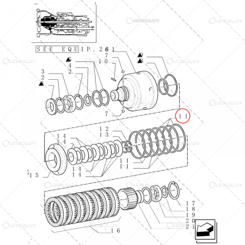 SEGMENT TRANSMISIE NEW HOLLAND [2]