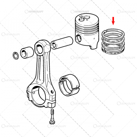 Set segmenti motor - SEGMENTI MOTOR FIAT