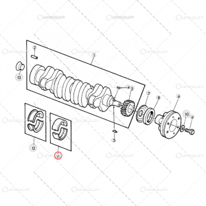 SET CUZINETI PALIER R1 (X1) JOHN DEERE [3]