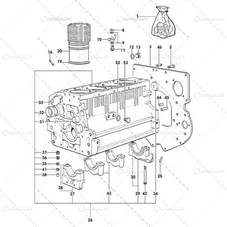 SET GARNITURI COMPLET MOTOR (X4) SAME, LAMBORGHINI [1]