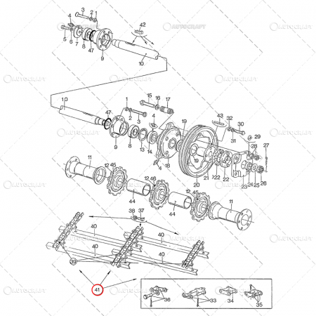 8055 - SET LANT TRANSPORTOR ELEVATOR PAIE COMBINA NEW HOLLAND