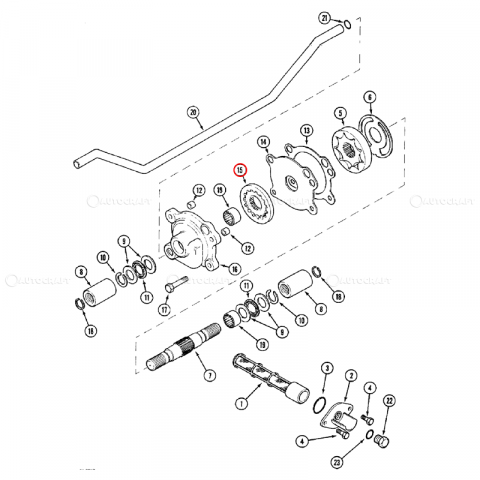SET PINIOANE POMPA ULEI TRANSMISIE CASE IH MAXXUM, MX [1]