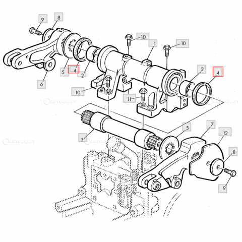 SIMERING AX RIDICARE HIDRAULICA JOHN DEERE Ø106.2 X 124.45 X 12.50 MM [1]