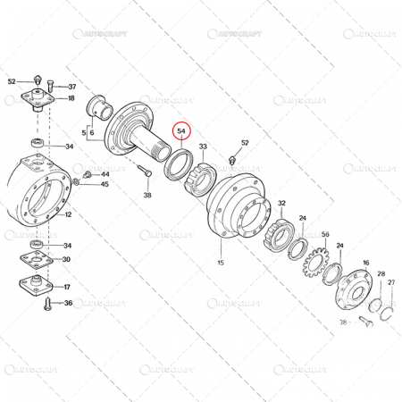 SIMERING BUTUC FATA TRACTOR FIAT U445, U651 [2]