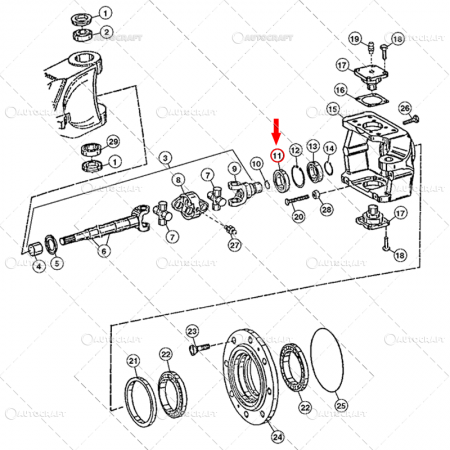 Piese tractor - SIMERING PLANETARA FATA JOHN DEERE AL79951