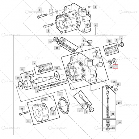 John Deere - SIMERING POMPA HIDRAULICA JOHN DEERE