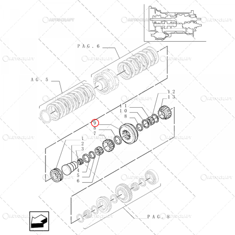 SINCRON NEW HOLLAND, FORD TRANSMISIE 16X16 [3]