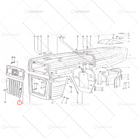 SITA GRATAR GRILA MASCA INFERIOARA FATA TRACTOR U650 60.47.194 [2]