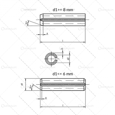 Stifturi - STIFT ELASTIC DIN 1481
