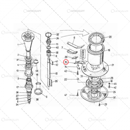 SUPORT CUTIT COASA ROTATIVA GAURI ø10 1.35 [2]
