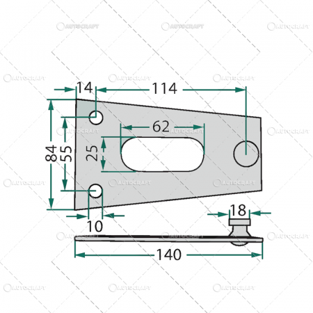 SUPORT CUTIT COASA ROTATIVA KM 20, KM 22 DEUTZ-FAHR [1]