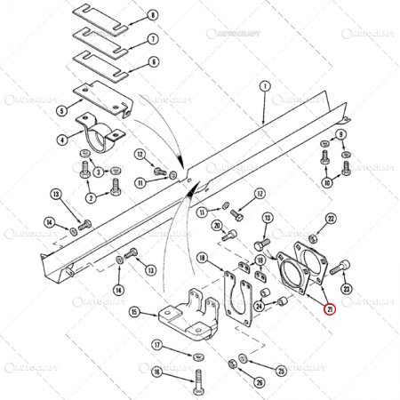 SUPORT DISTANTIER CARDAN CASE IH [1]