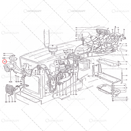 SUPORT FAR SI SEMNALIZARE DREAPTA UTB TRACTOR U650 60.37.124 [1]