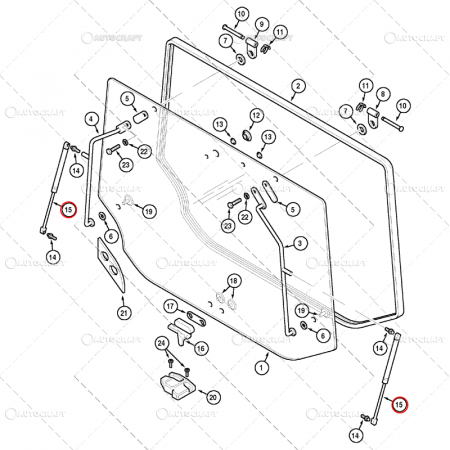 TELESCOP GEAM SPATE CASE IH CX, MAXXUM MX, MC CORMICK [1]