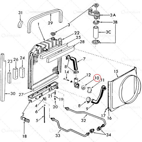 TERMOSTAT FORD Ø 54.09 MM - H 38.58 MM - 78°C [1]