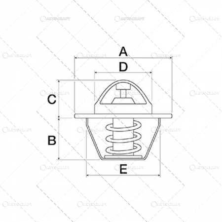 TERMOSTAT MASSEY FERGUSON, CASE IH, PERKINS, FORD [2]