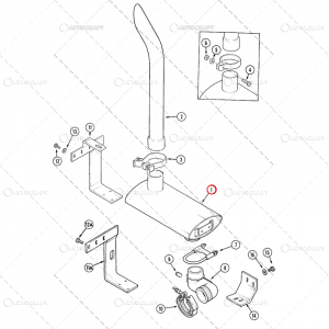 TOBA ESAPAMENT CASE IH Ø 80 L-510 MM [1]