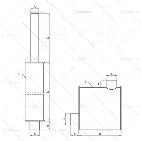 TOBA ESAPAMENT CASE IH Ø 60.5 - L 1128 MM [1]