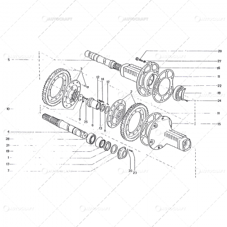 Piese tractor - TRANSMISIE FINALA TRACTOR UTB U650