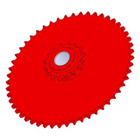 Sempeter Tornado 70 - Z=16/Z=52 PINION AX VALT DEPANUSATORI CULEGATOARE PORUMB SIP TORNADO 70